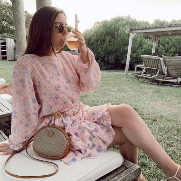 LoveShackFancy Floral Mini Dress - Picture 1 of 12